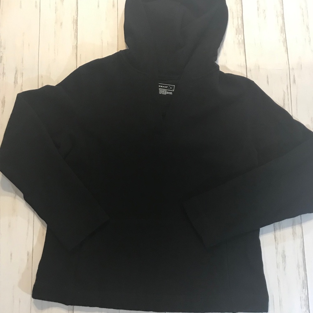 Tek Gear Plain Black Hoodie size Large
